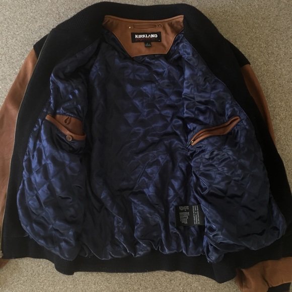 SOLD Leather Varisty jacket - Picture 3 of 4